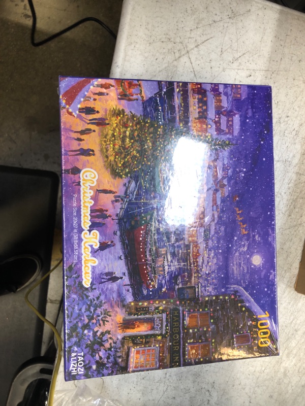 Photo 1 of TAOZI&LIZHI Christmas Puzzles for Adults 1000 Pieces, Christmas Harbour Holiday Cheer, Xmas Vacation, Jigsaw Puzzle Gifts for Women Men Families, Nightmare Before Christmas Decorations(27×20in)
