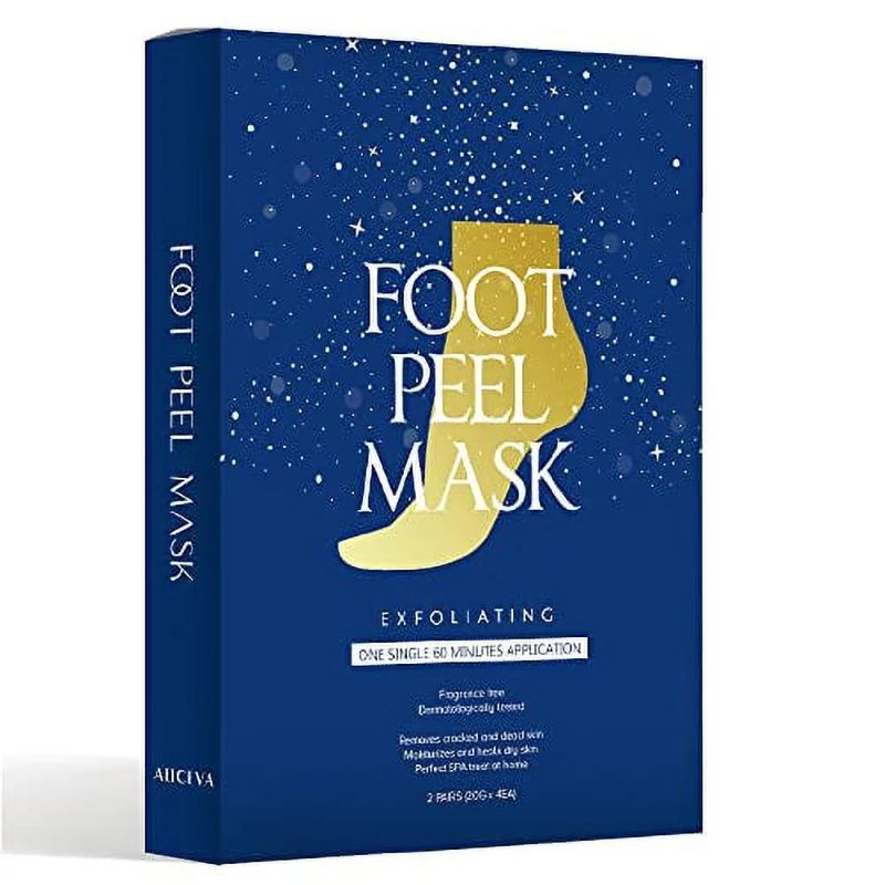 Photo 1 of Aliceva One Step Foot Peel Mask, Simple Foot Peeling Mask, Exfoliating Calluses and Dead Skin Remover