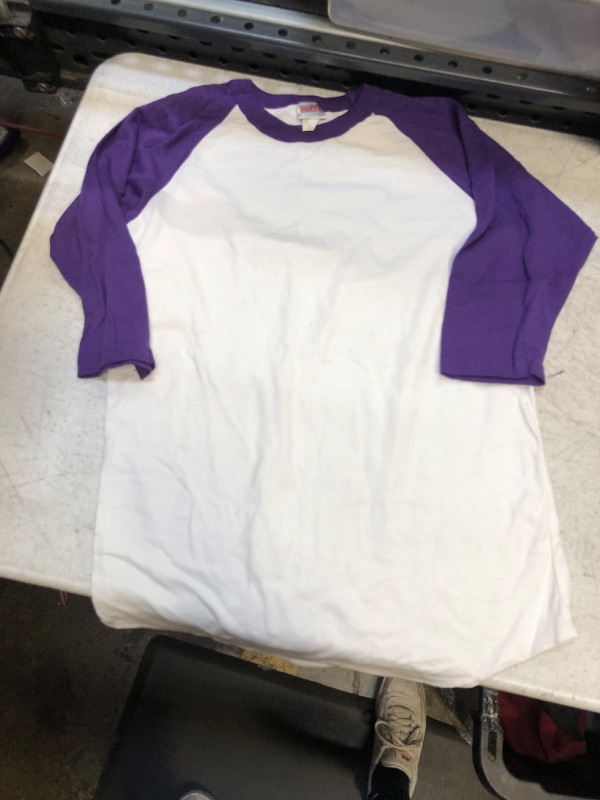 Photo 1 of SOFFE YOUTH PURPLE BASEBALL TEE SIZE small