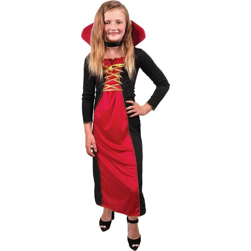 Photo 1 of Kangaroo Halloween Costumes for Kids I Dress Up Victorian Vampire Costume I Family Halloween Costumes for Girls Party Dress I Halloween Clothes Halloween Party Supplies SIZE SMALL 