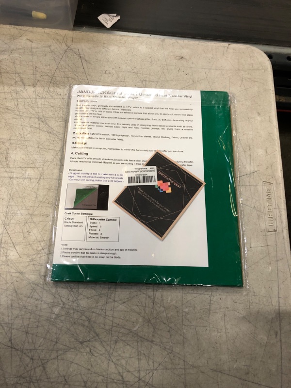 Photo 2 of JANDJPACKAGING Green HTV Heat Transfer Vinyl - 35Pack 12" x 10" Green Iron on Vinyl for T-Shirt, Green HTV Vinyl for Cricut, Silhouette Cameo or Heat Press Machine