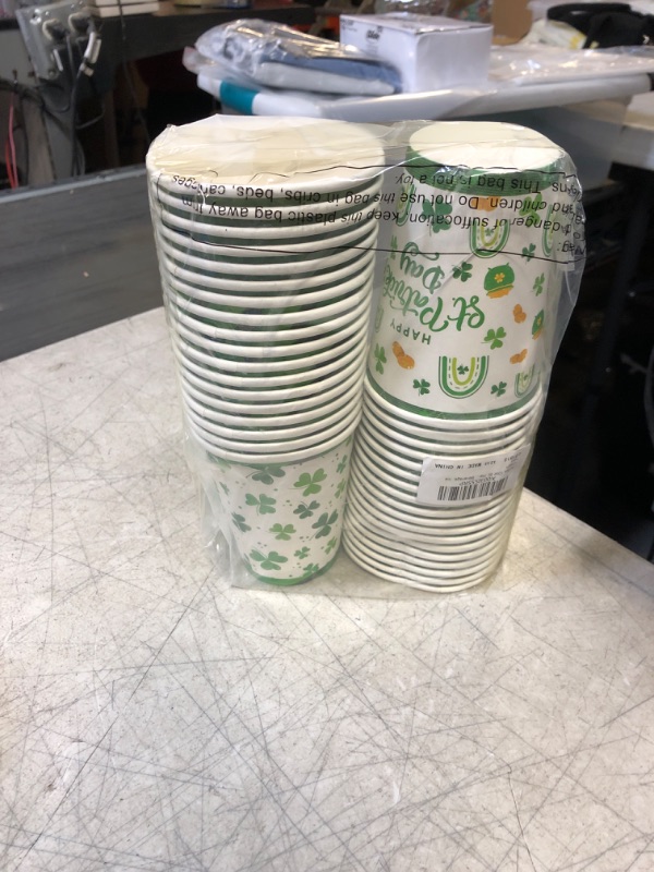 Photo 1 of 36PCS 12 OZ ST PATRICKS. CUPS 