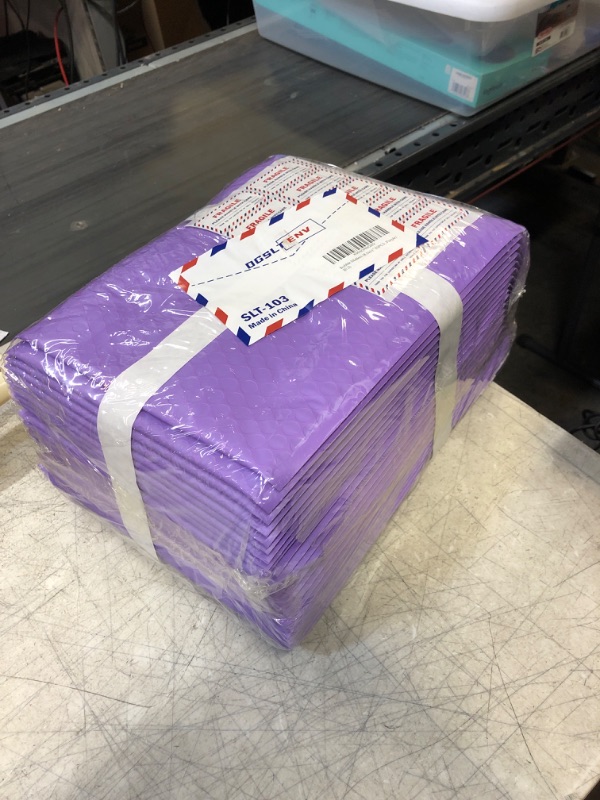 Photo 2 of DGSLTENV 8.5x11" Purple Bubble Mailers (25-Pack) 8.5x11" 25PCS