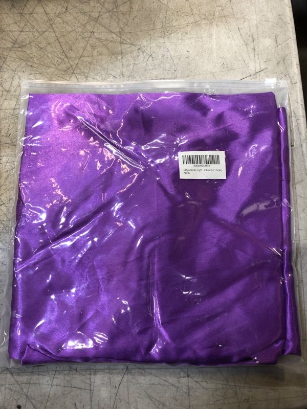 Photo 2 of GRAJTCIN Full Length Cape  Knight Warrior Costume Adult Cloak 140CM/55" Purple