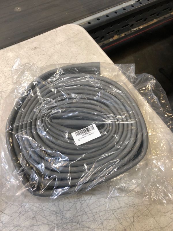 Photo 2 of 18 ft Garage Door Bottom Weather Seal Rubber Weather Stripping, P Bulb Garage Door Seal Replacement for Weatherproofing and Overhead Garage Door Bottom Seal 180 189 280 288 281 399 391 390 381 (Gray) 18 Feet