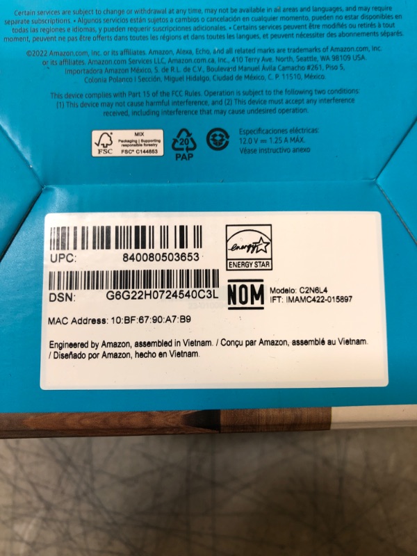 Photo 2 of Echo Dot (5th Gen, 2022 Release) Smart Speaker with Alexa (FACTORY SEALED)