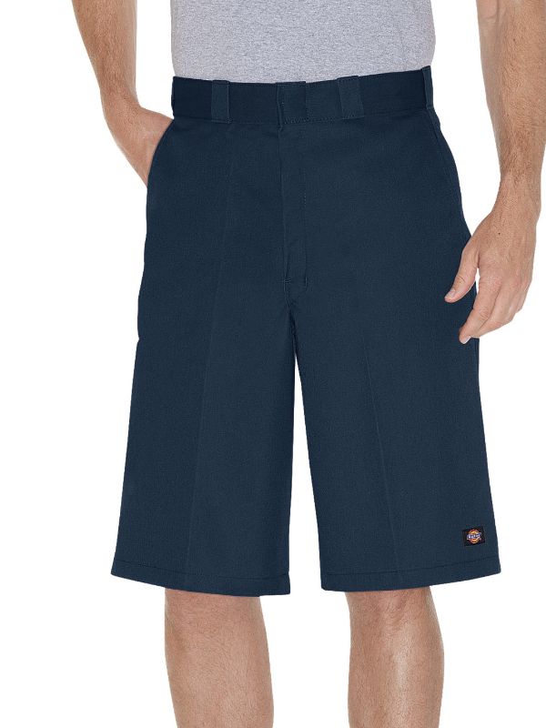 Photo 1 of Dickies Men's Loose Fit Flat Front Work Shorts Navy Blue Size 34 