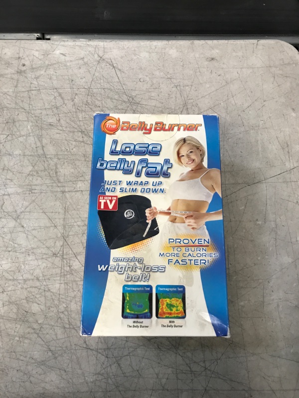 Photo 2 of Belly Burner Weight Loss Belt, Black, One-Size Fits All