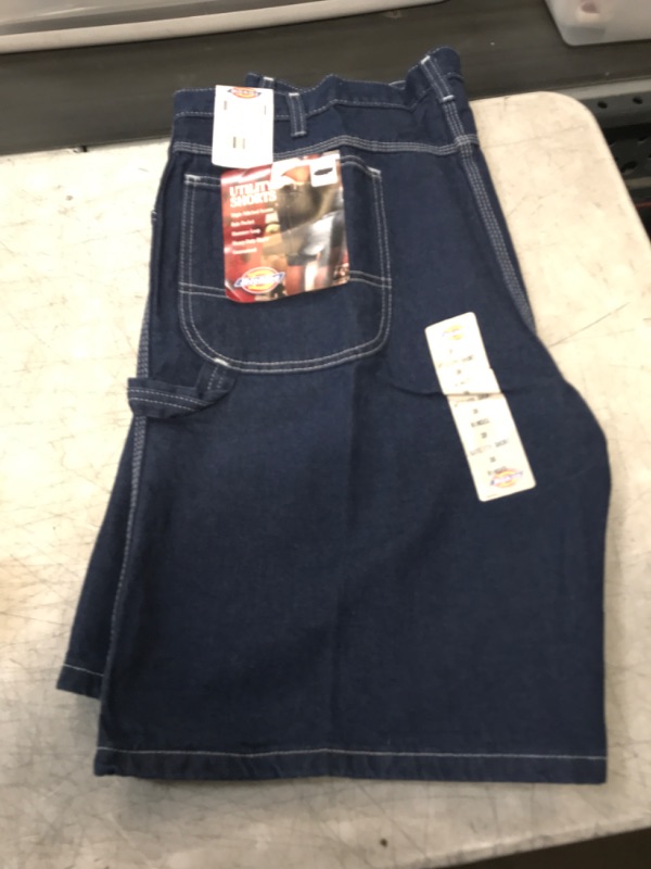 Photo 2 of Dickies Men's Relaxed Fit Carpenter Shorts - Rinsed Indigo Blue Size 38