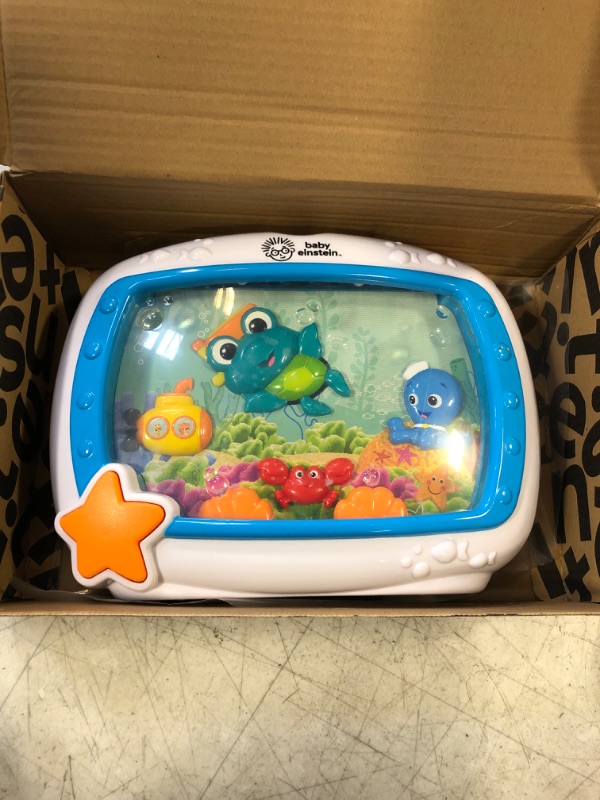 Photo 2 of Baby Einstein Sea Dreams Sleep Soother Musical Crib Toy Fish Tank Aquarium
(USED, NEEDS NEW B ATTERIES)