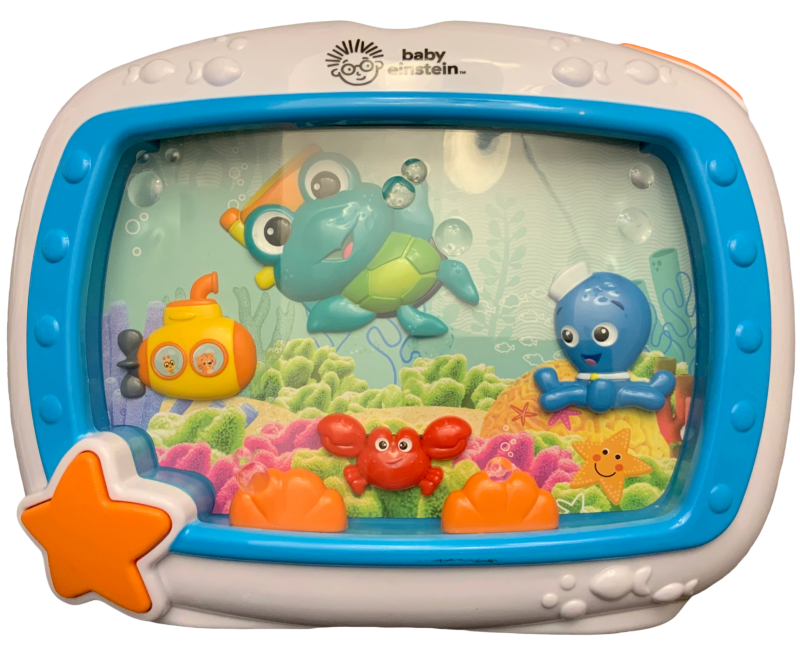 Photo 1 of Baby Einstein Sea Dreams Sleep Soother Musical Crib Toy Fish Tank Aquarium
(USED, NEEDS NEW B ATTERIES)