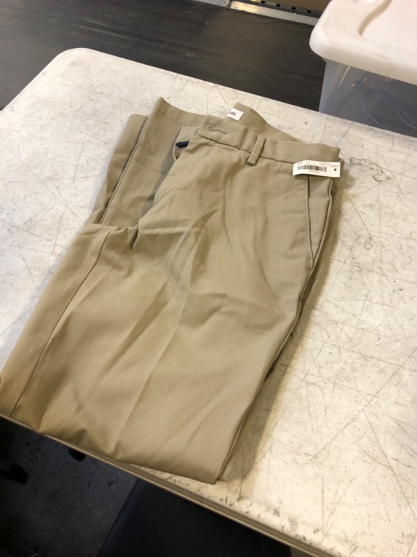 Photo 3 of Amazon Essentials Men's Straight-Fit Wrinkle-Resistant Flat-Front Chino Pant Khaki Brown 29 Inches 30 Inches