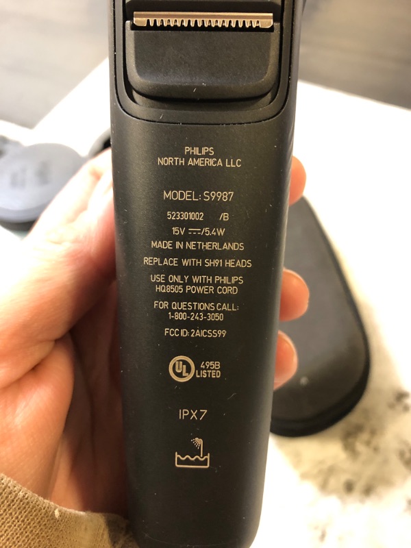 Photo 7 of Philips Norelco 9800 Rechargeable Wet & Dry Electric Shaver with Quick Clean, Travel Case, Pop up Trimmer, Charging Stand, S9987/85 New Shaver 9800 with Charging Stand