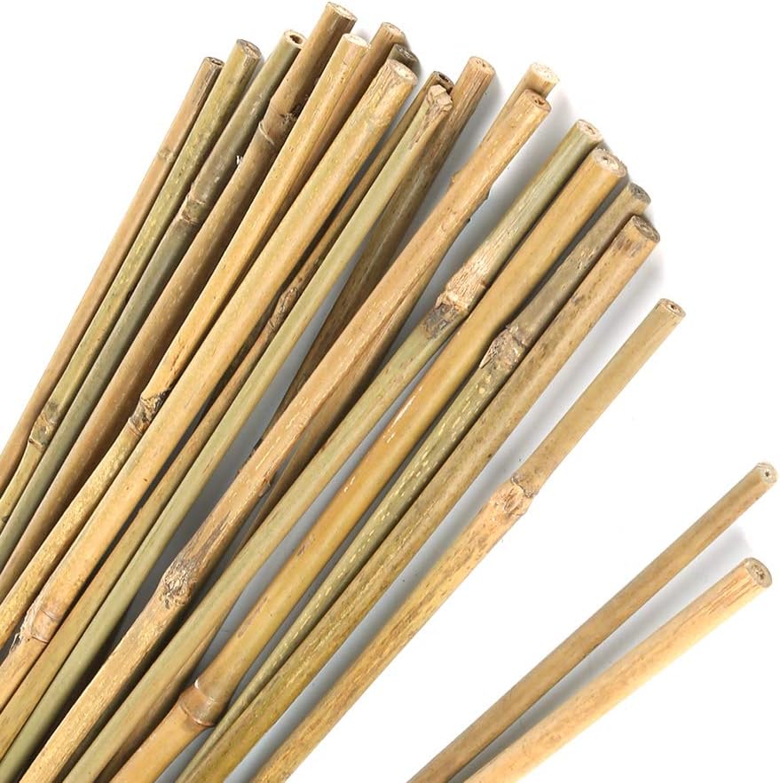 Photo 1 of 74 IN Natural Thick Stakes Garden Stakes Bamboo Sticks for Outdoor and Indoor, Potted Tomato Plant Support