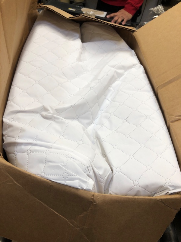 Photo 2 of Dream On Me Holly 3” Fiber Portable, Greenguard Gold Certified, Waterproof Vinyl Cover, Lightweight Mini Crib Mattress, White