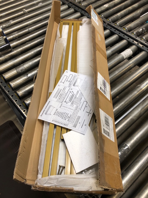 Photo 1 of Loglus Console Table for Entryway, Faux Marble MDF Sofa Table with Golden Frame for Living Room Office