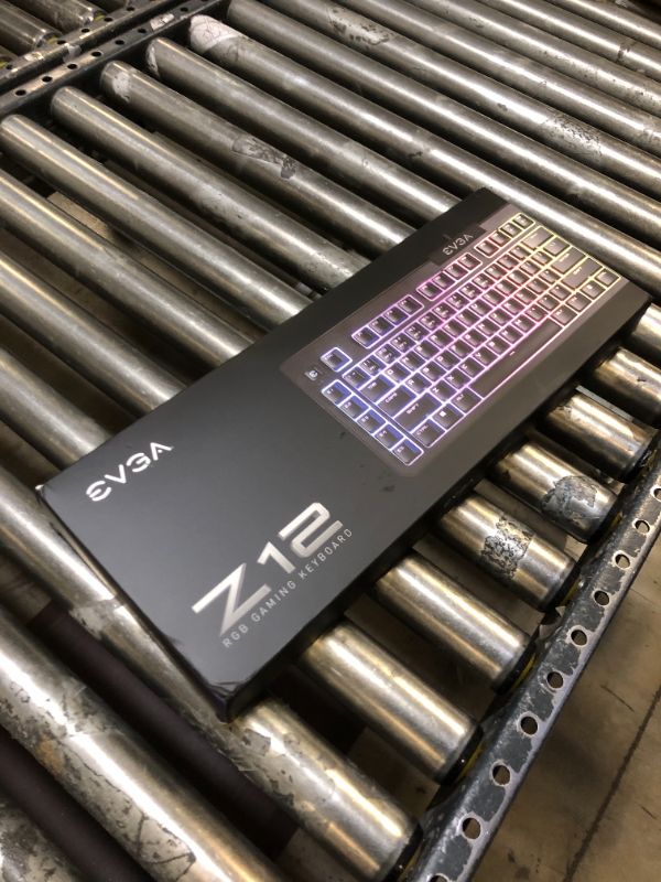 Photo 4 of EVGA Z12 RGB Gaming Keyboard, RGB Backlit LED, 5 Programmable Macro Keys, Dedicated Media Keys, Water Resistant, 834-W0-12US-KR