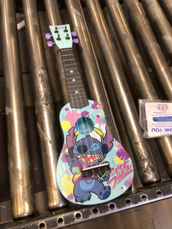 Photo 3 of Disney’s Lilo & Stitch Ukulele - 20-Inch Ukulele - Ukulele for Beginners - Musical Instruments for Toddlers and Preschoolers