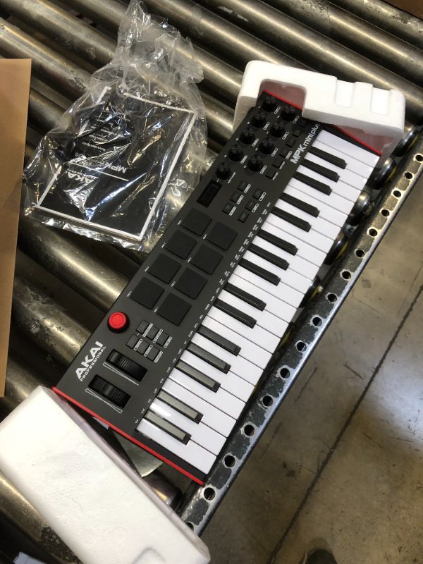 Photo 2 of Akai Professional MPK Mini Plus - USB MIDI Keyboard Controller with 37 Mini Keys, 8 MPC Pads, Sequencer 