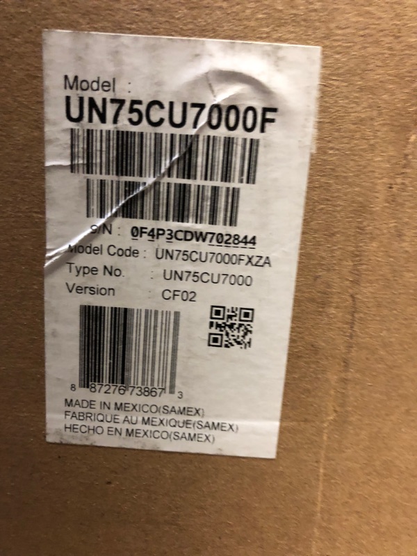 Photo 3 of SAMSUNG 75-Inch Class Crystal UHD CU7000 Series PurColor, Object Tracking Sound Lite, Q-Symphony, 4K Upscaling, HDR, Gaming Hub, Smart TV with Alexa Built-in (UN75CU7000, 2023 Model) 75 Inch