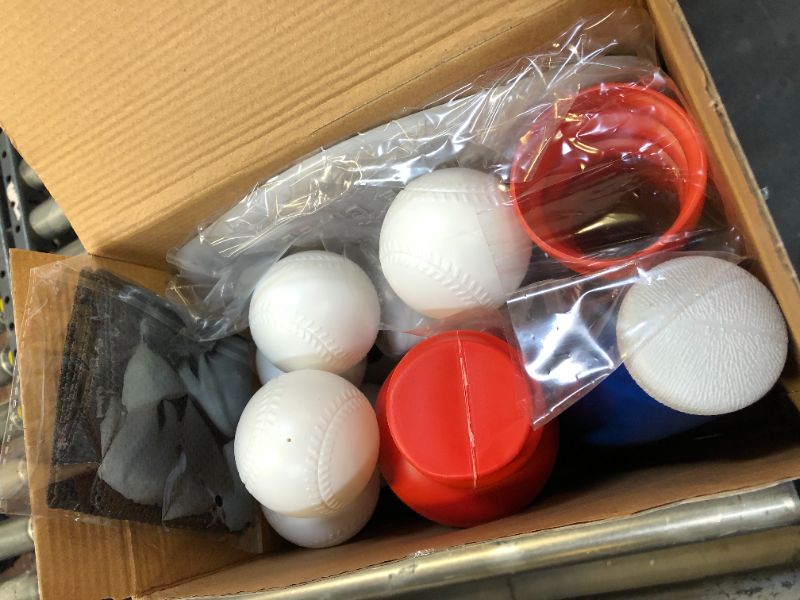 Photo 2 of EagleStone T Ball Sets for Kids 3-5, 5-8, Tee Ball Set for Toddlers, Baseball Outdoor Toy Includes 6 Large Balls, Adjustable Teeball Batting Tee, Tball Games for Boys & Girls, Kids Ages 3-12 Years Standing