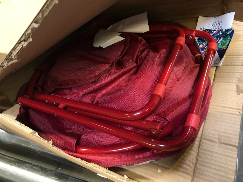 Photo 1 of Avengers Toddler 19” Folding Saucer Chair with Cushion, Metal, Ages 3+