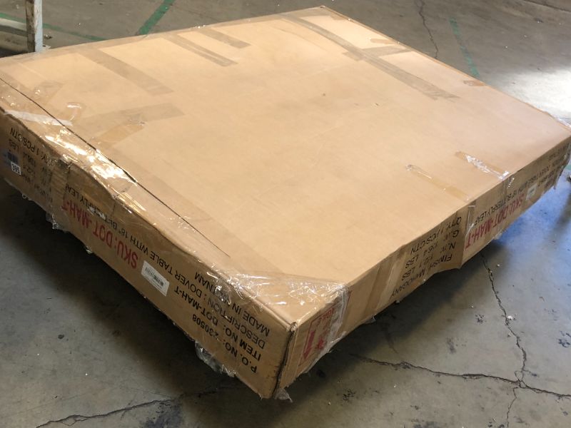 Photo 1 of East West Furniture DOT-MAH-T Dover Dining Table - a Rectangle Wooden Table Top with Butterfly Leaf & Stylish Legs, 42x78 Inch, Mahogany