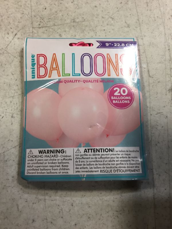 Photo 2 of 9" Latex Petal Pink Balloons, 20ct
