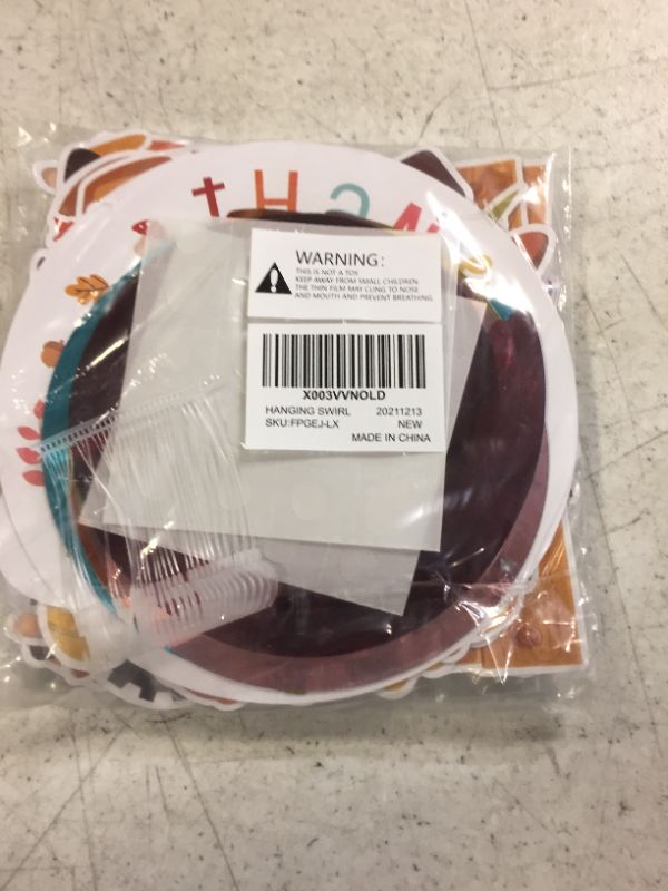 Photo 1 of 24-Piece Set, Fall & Thanksgiving Party Decorations - Hanging Swirls for Autumn Celebrations, Perfect for Fall Home & Classroom Decorations