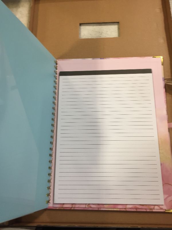 Photo 1 of SUNEE Spiral Clipboard Folio with Notepad and Pocket, 5-Tab Colorful Dividers and Gold Clip, 12.9"x10.25" Cute Clipfolio Design for Work, Office, School, Nurse and Students, Green Marble Clipboard
