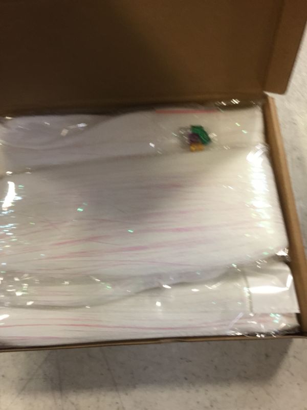 Photo 1 of White Braiding Hair Pre stretched Mix Tinsel 30 Inch Soft Braiding Hair Colored Braiding Hair for Festival Braids Hair Yaki Texture Hot Water Setting (30 Inch (Pack of 3), White-Sparkling) 30 Inch (Pack of 3) #White-Sparkling