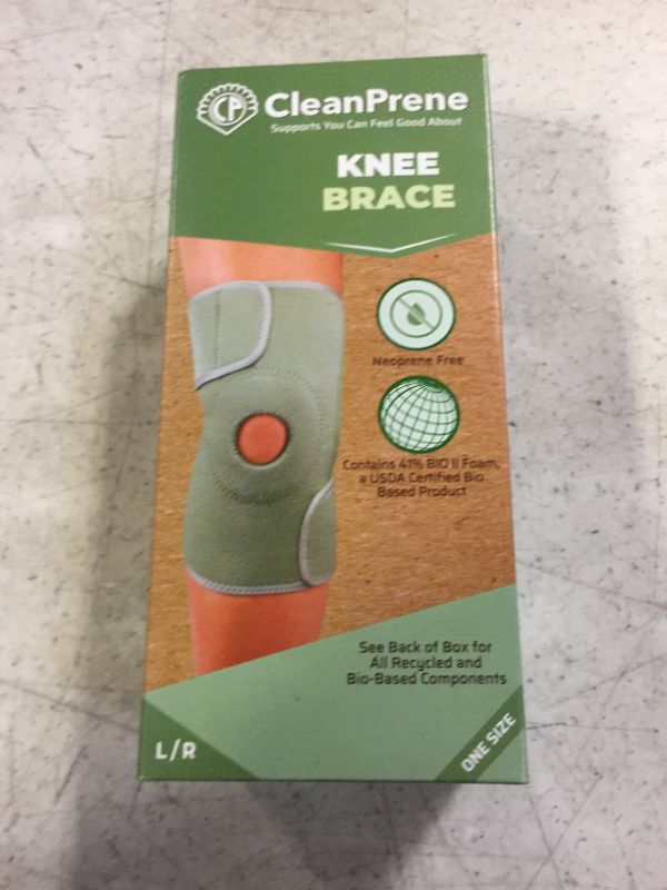 Photo 1 of CleanPrene Knee Support - Sustainable, Biobased Brace for Knee - One Size, Fits Left or Right Leg