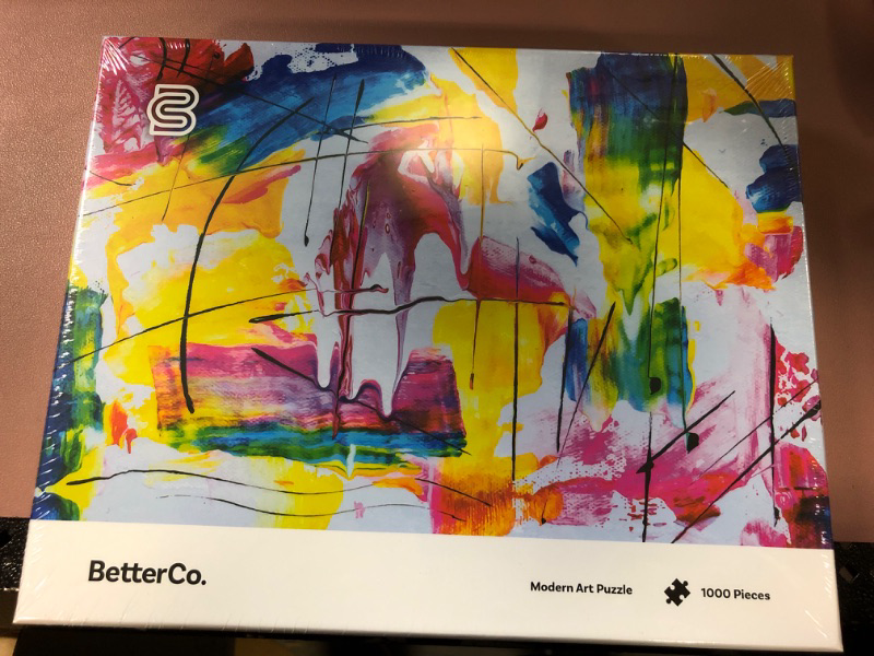 Photo 1 of Better Co. - Modern Art Puzzle 1000 Pieces - Challenge Yourself with Difficult Abstract Paint Puzzles for Adults, and Teens