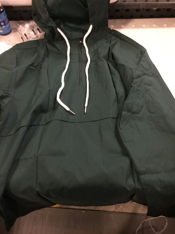 Photo 2 of Gafeng Mens Quarter-Zip Pullover Hoodies Long Sleeve Drawstring Waterproof Sweatshirts Outdoor Sport Jacket- SIZE XL 
