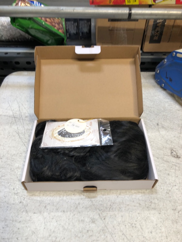 Photo 1 of BERON Short Curly Wig Natural Wavy Black Wigs for Cosplay Costume Party Come with Wig Cap Black Wig for Men
