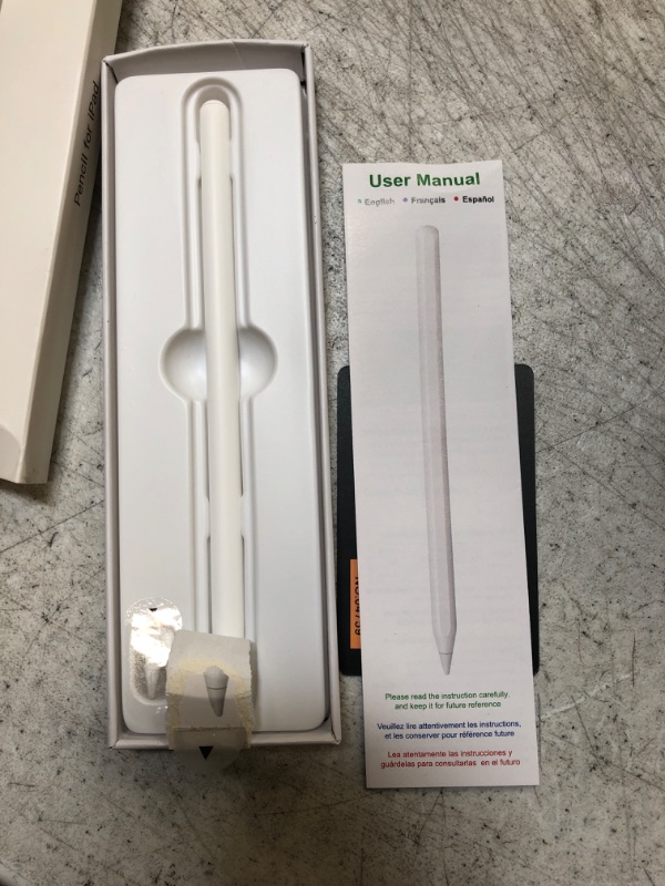 Photo 3 of Gatatol Magnetic Pen for iPad, Wireless Charging Alternative Stylus for Apple Pencil 2nd Generation, Compatible with iPad Pro 12.9" 3/4/5/6, iPad Pro 11" 1/2/3/4, iPad Air 4/5, iPad Mini 6-White