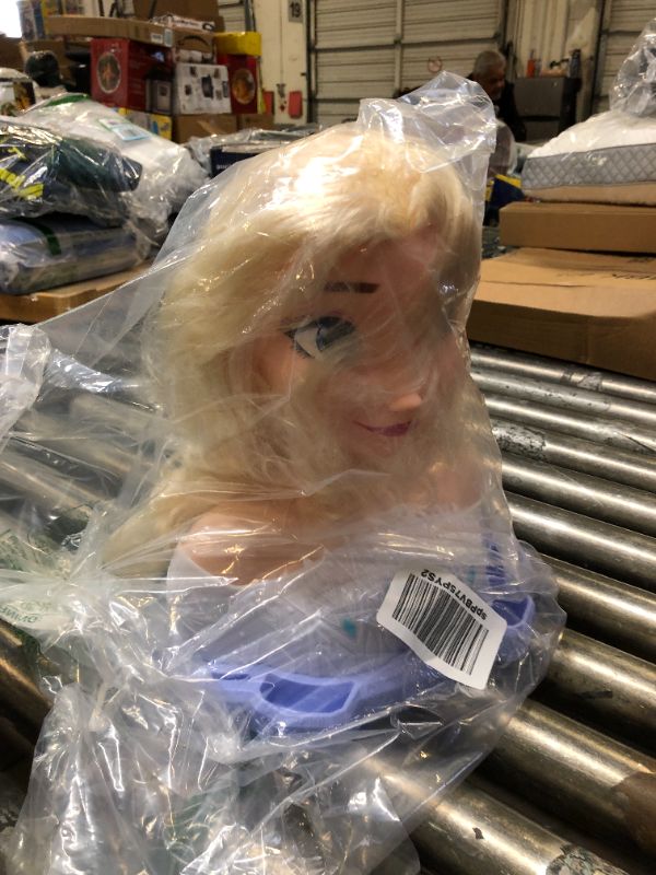 Photo 1 of Disney Frozen Deluxe Elsa Styling Head, Blonde Hair, 30 Piece Pretend Play Set, Wear and Share Accessories, by Just Play Elsa- 30 Piece