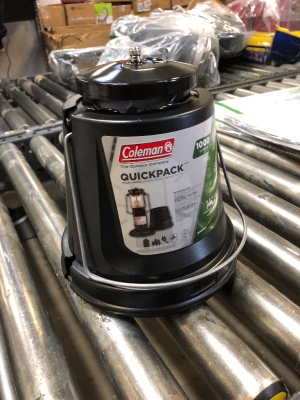 Photo 1 of Coleman QuickPack Deluxe Propane Lantern with Storage Case, 1000 Lumens Gas Lantern with Adjustable Brightness, Pressure Control, & Mantles Included; Great for Camping, Tailgating, & Emergencies