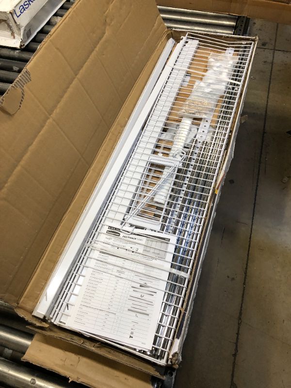 Photo 1 of Rubbermaid Fasttrack Closet Kit, White, 6-10 Ft. & Configurations Deluxe Closet Kit, White, 4-8 Ft., Wire Shelving Kit with Expandable Shelving and Telescoping Rods Kit + Kit, White