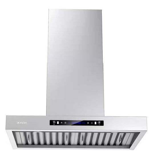 Photo 1 of 36 in. 900 CFM Wall Mount with LED Light Range Hood in Stainless Steel

