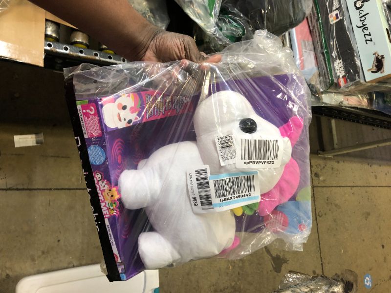 Photo 2 of Adopt Me! Neon Unicorn 12-Inch Light-Up Plush - Soft and Cuddly - Three Light-Up Modes - Directly from The #1 Game, Toys for Kids - Ages 6+