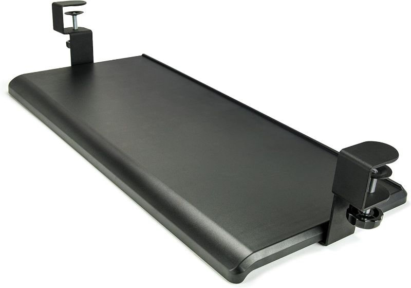 Photo 1 of Desk-Clamp Keyboard Tray, Black