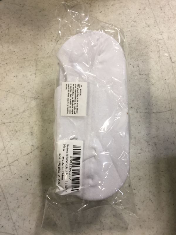 Photo 1 of DIBAOLONG Womens No Show Socks Non Slip Flat Boat Line Low Cut Socks (6-12 Packs) 7-7.5 A3-6 Pair-christmas pritned White
