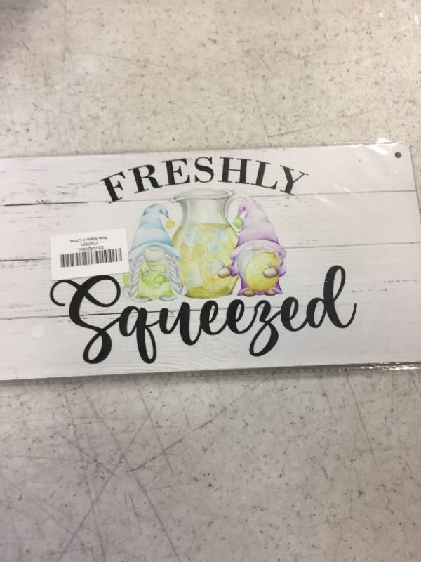 Photo 1 of Rustic Squeezed Lemon Wood Hanging Sign, Farmhouse Lemon Artwork Decor, Lemon Wooden Plaque Sign Wall Art Decor Signs Summer Home Kitchen Decoration 12 x 6 Inches(JTMP001)