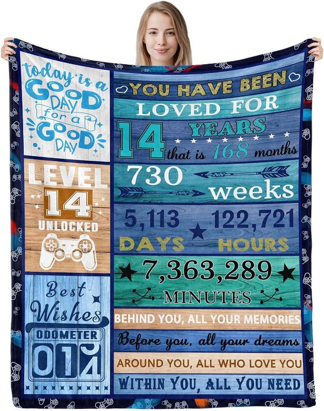 Photo 1 of 14 Year Old Boys Gift Ideas, Birthday Gifts for 14 Year Old Boys, Best 14th Birthday Gifts for Boys, 14th Birthday Decorations for Boys Age 14 Birthday Gifts Back in 2009 Throw Blanket 60 x 50 Inch

