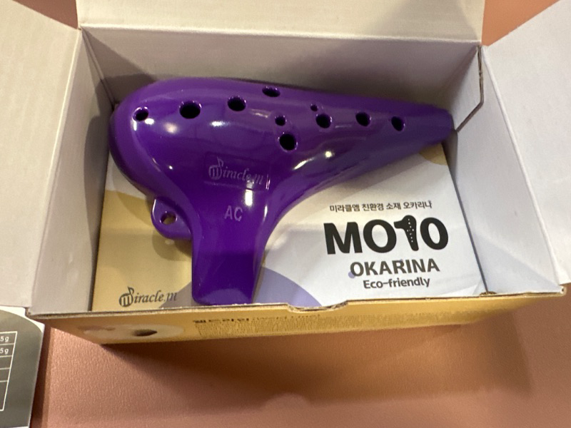 Photo 1 of Ocarinas - professional musical wind ocarina instrument 12-hole - Precision Plastic - Alto C - three colors available - Legend of Zelda Ocarina Time Purple