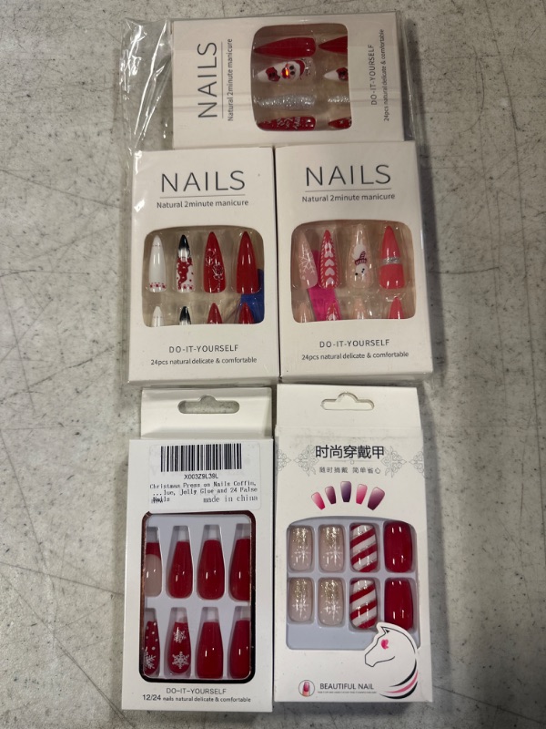 Photo 1 of 5PACK PRESS ON NAILS 