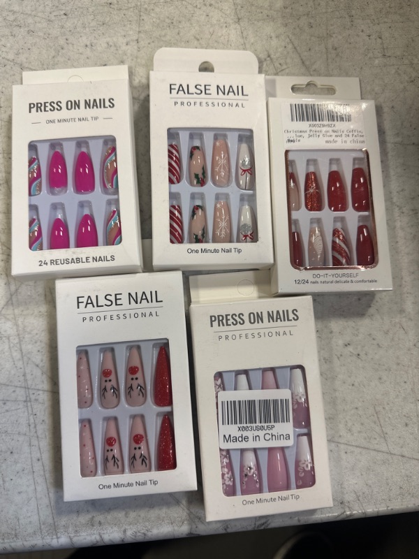 Photo 1 of 5PACK PRESS ON FALSE NAILS 