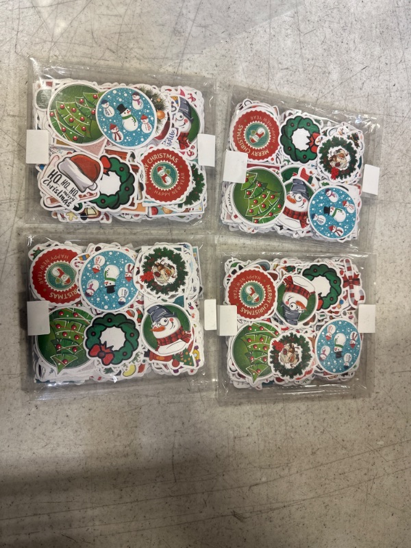 Photo 1 of 300PCS 4PACK CHRISTMAS STICKERS 