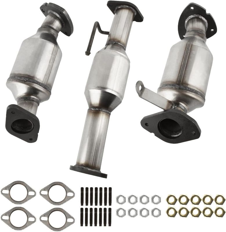 Photo 1 of Catalytic Converter 3.6L Fit for 2008-2017 Buick Enclave, 2009-2017 Chevy Traverse, 2007-2017 GMC Acadia, 2007-2010 Saturn Outlook (3PCS)
